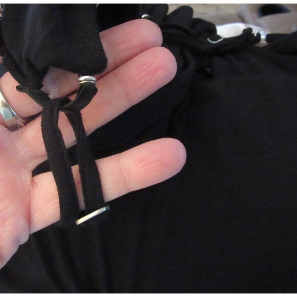 New w Tags, Peruvian Connection Black Jovel Dress w Detachable Lining in Sz M - Picture 6 of 8